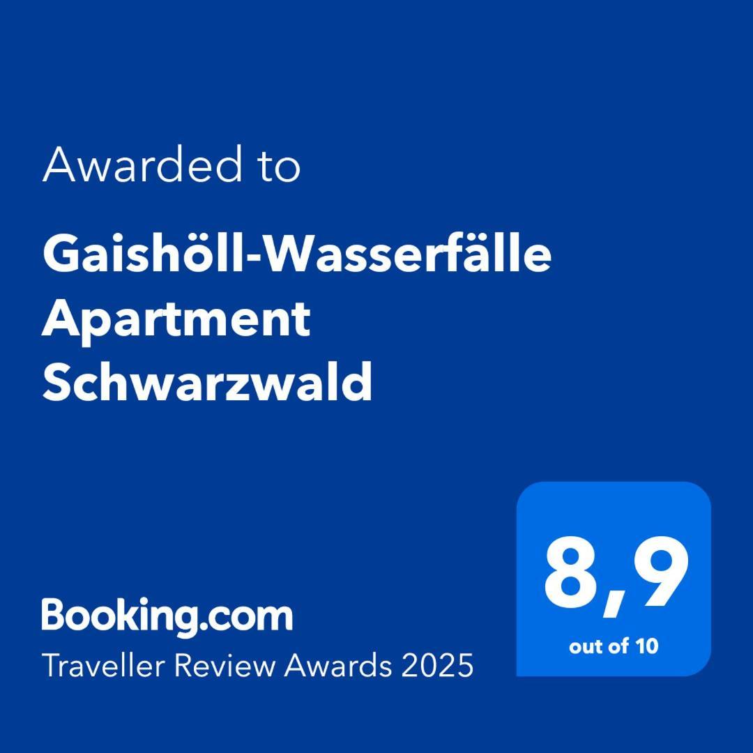 Gaishoell-Wasserfaelle Apartment Schwarzwald Засбахвальден Экстерьер фото